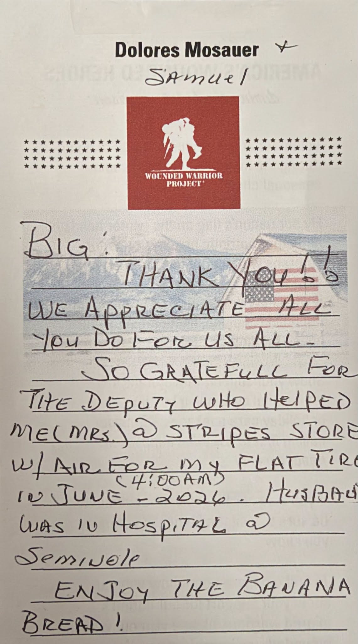 Gaines County Dispatcher Honored for Act of Kindness