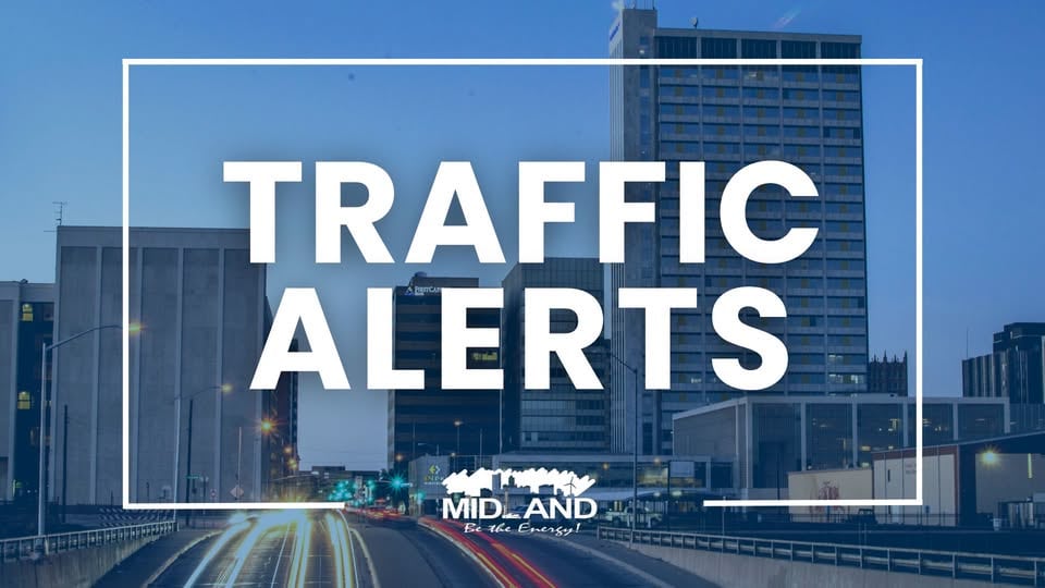 Bridge Strike Forces Closure of Major Midland Intersections
