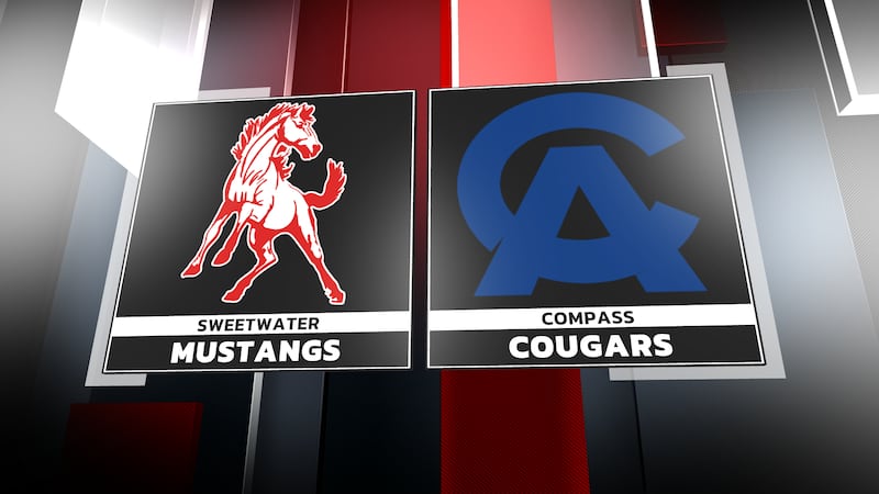 The Mustangs taking on the Cougars