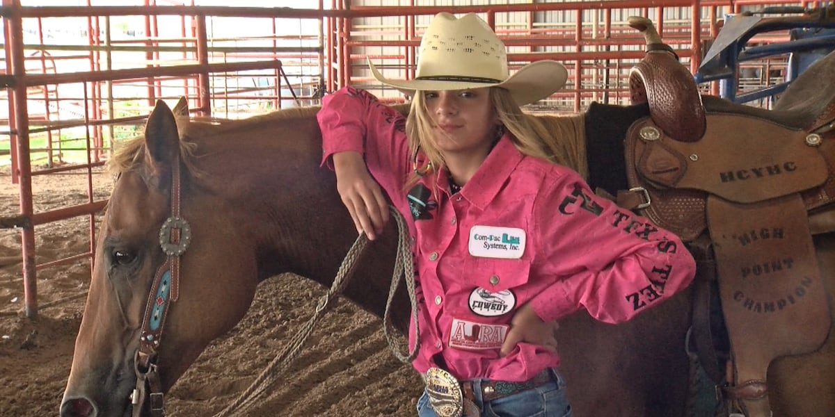 Anna Mathison Barrel Racer 12-year-old barrel racer will represent West Texas at world championships