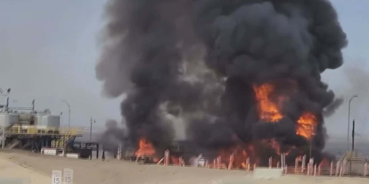 UPDATE: Crude oil pit fire north of Pecos is now out