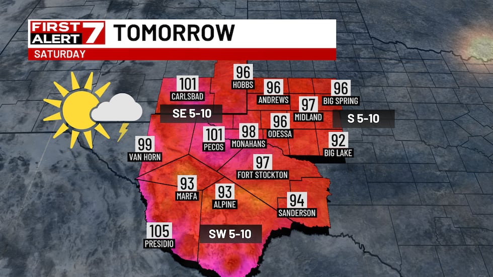 FA7 SATURDAY FORECAST