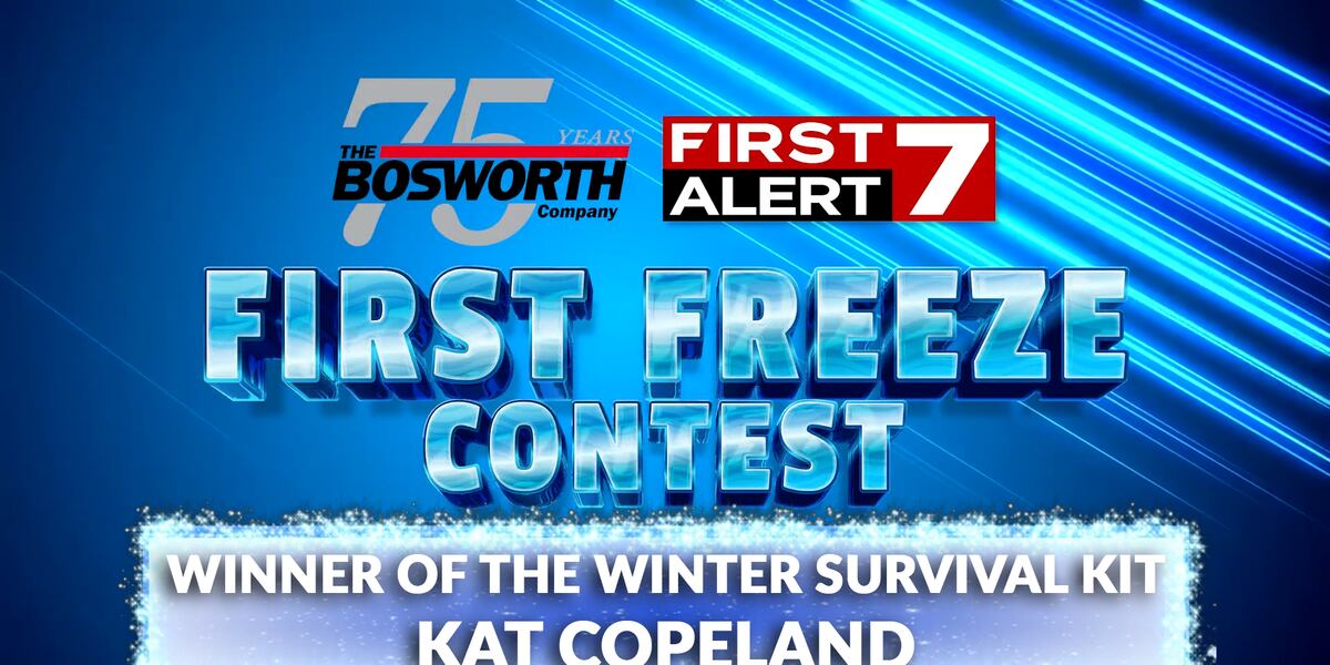 Alert Contest Update First Alert 7 announces First Freeze contest winner