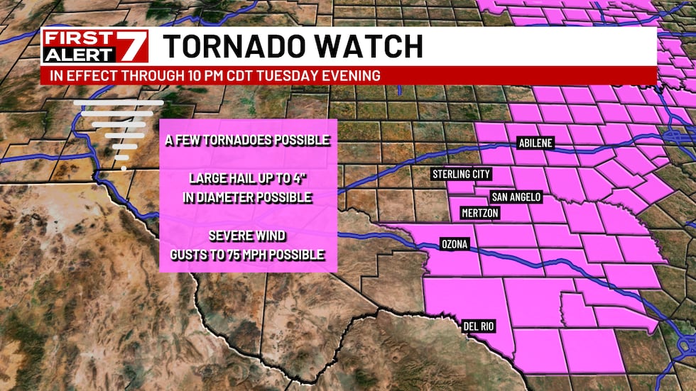 Severe weather threat moving east
